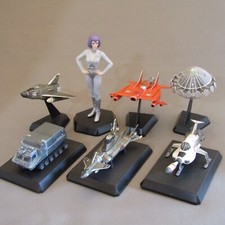 Listing image for SHADO UFO 7 Mini Figures Complete Konami SF Movie Selection Pre-Colored In stock