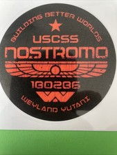 Listing image for ALIENS FILM STICKER MEMORABILIA “ ALIEN USCSS NOSTROMO 180286” Rare